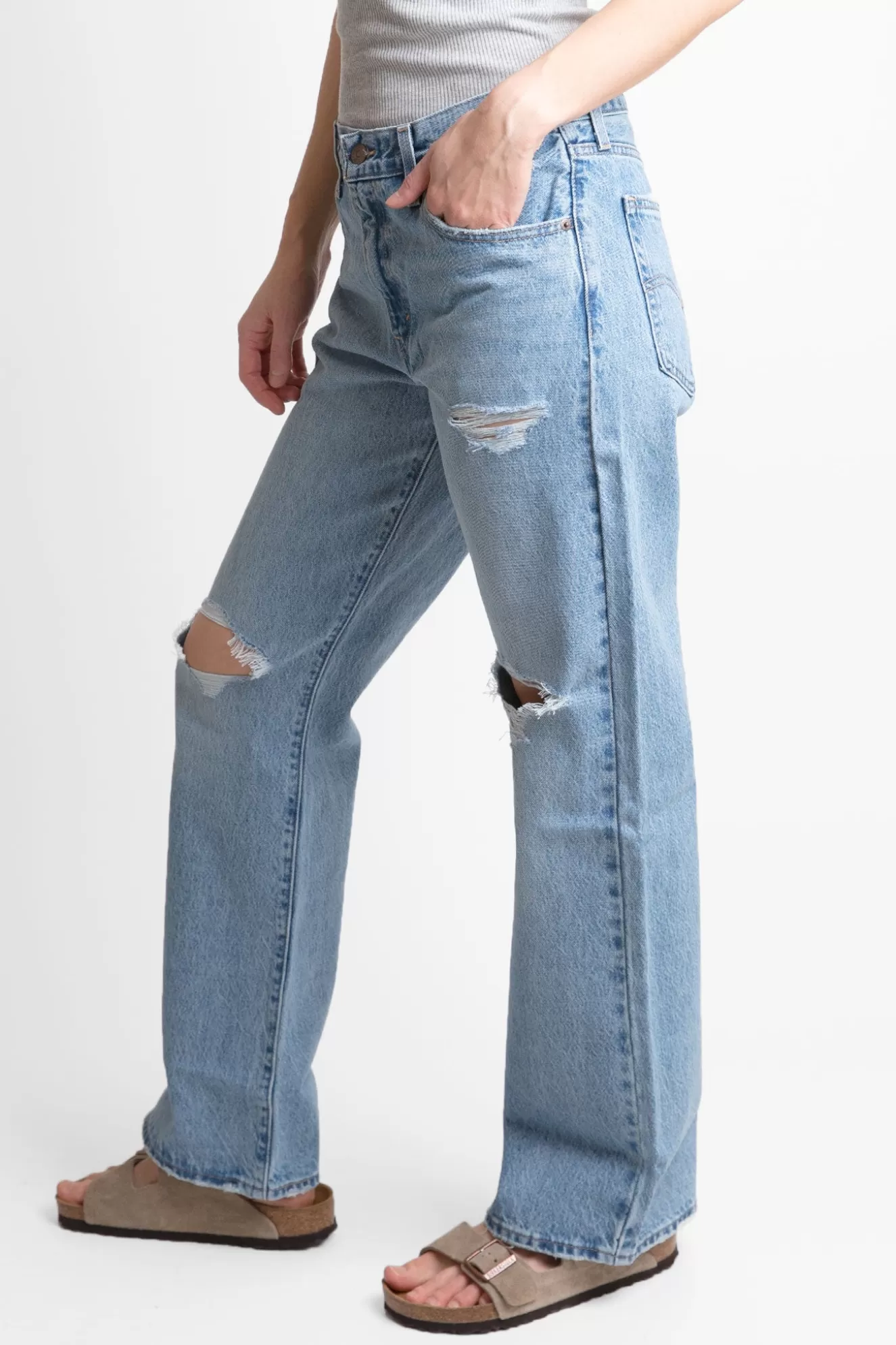 Sale Baggy Bootcut Jeans Denim