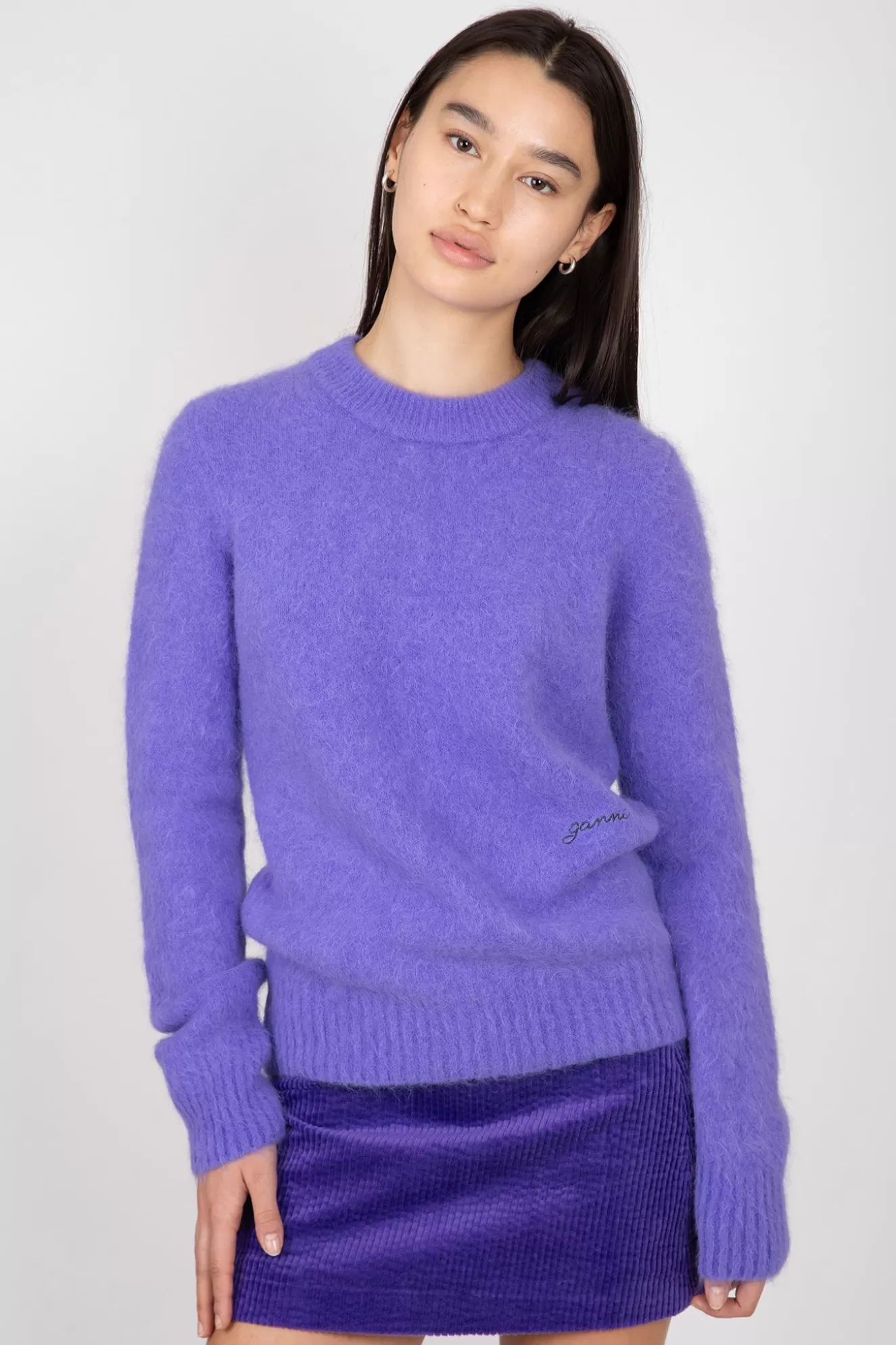 Clearance Brushed Alpaca O-Neck Sweater Sweaters & Knits