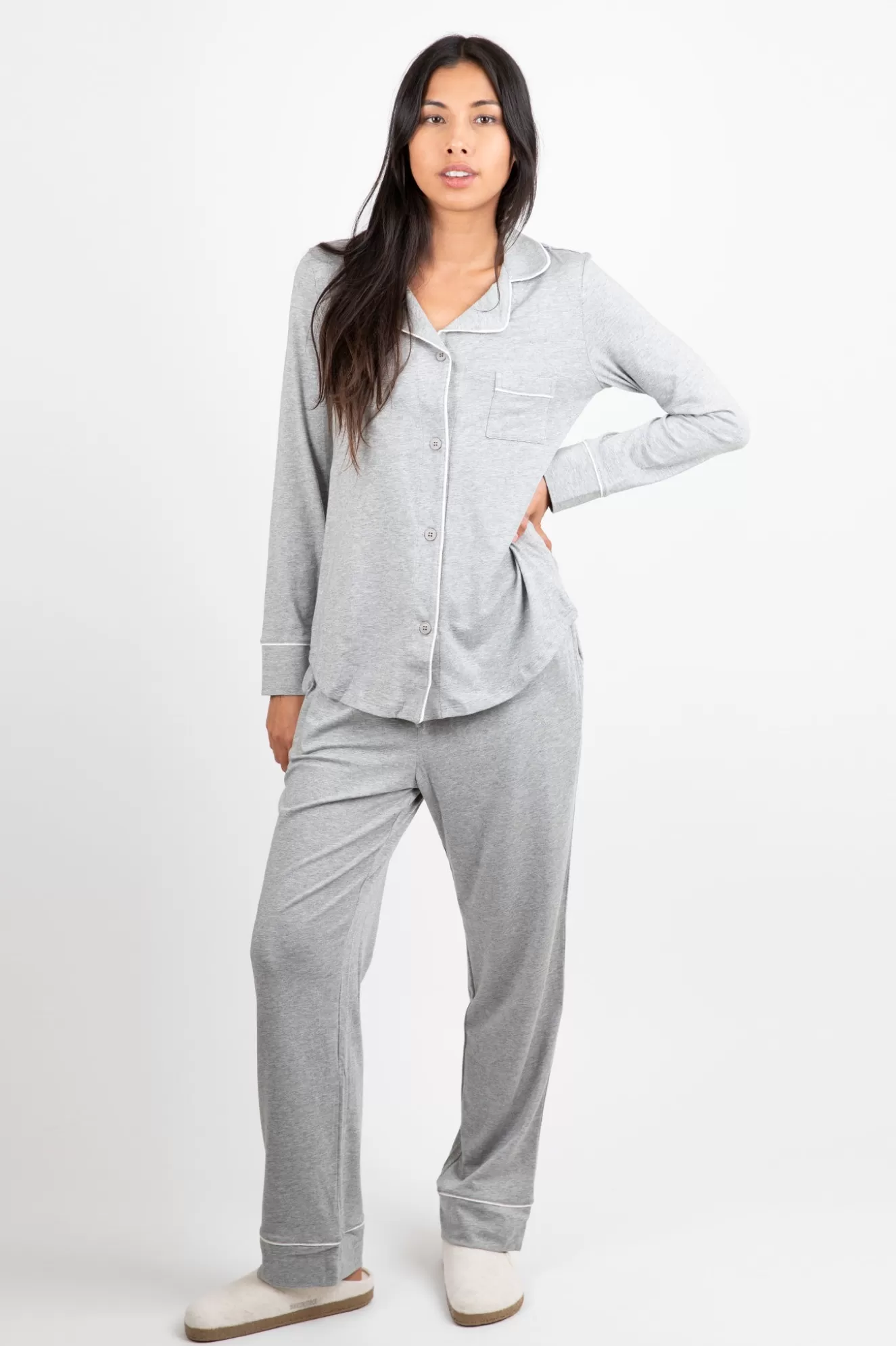 Best Classic Pima Knit Pajama Set Sleepwear