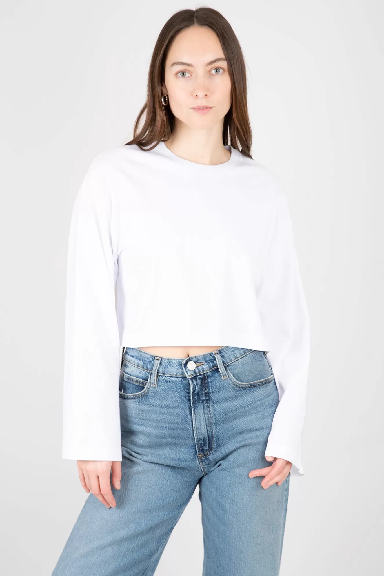 Cheap Crop Bell Sleeve Tee T-Shirts