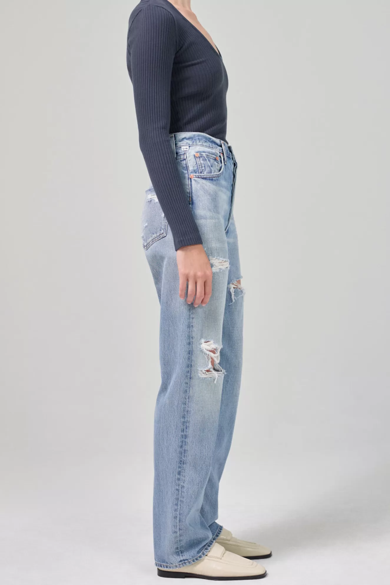 Cheap Eva Relaxed Baggy Denim