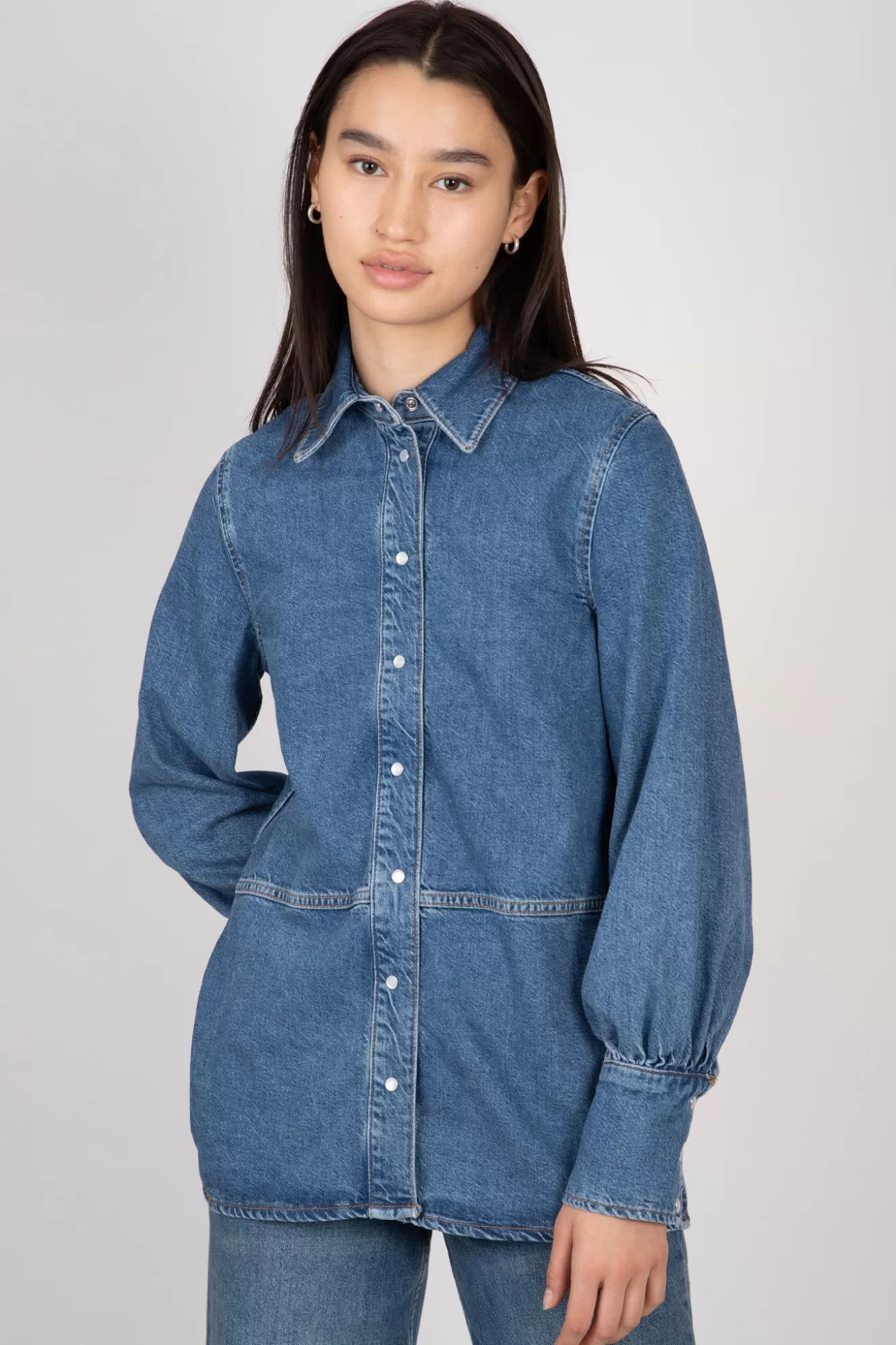 Cheap Future Denim Shirt Tops