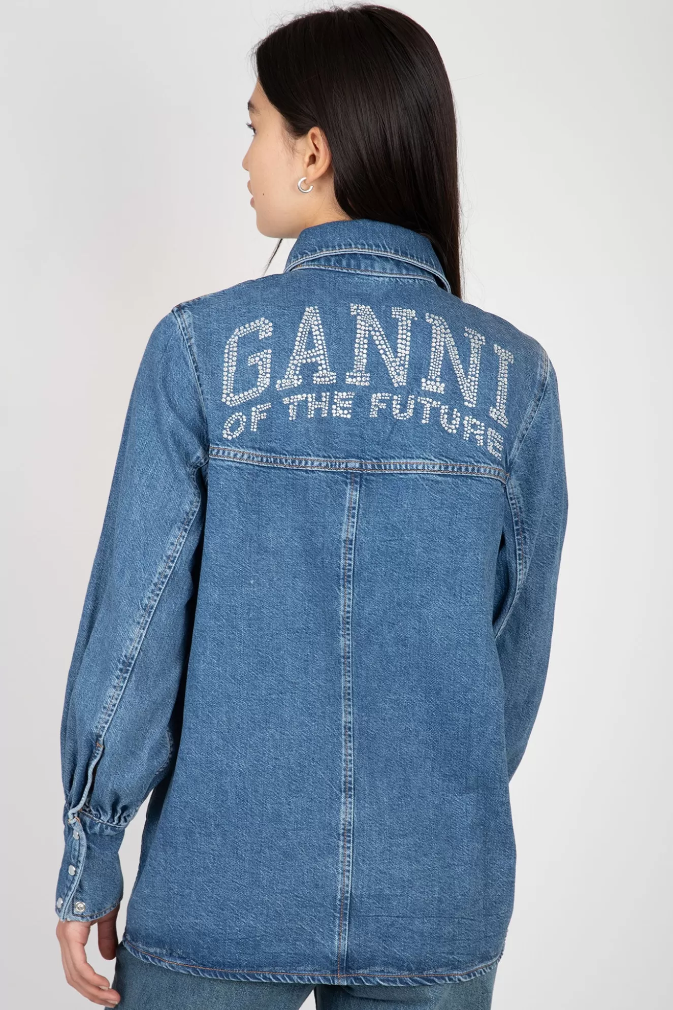 Cheap Future Denim Shirt Tops