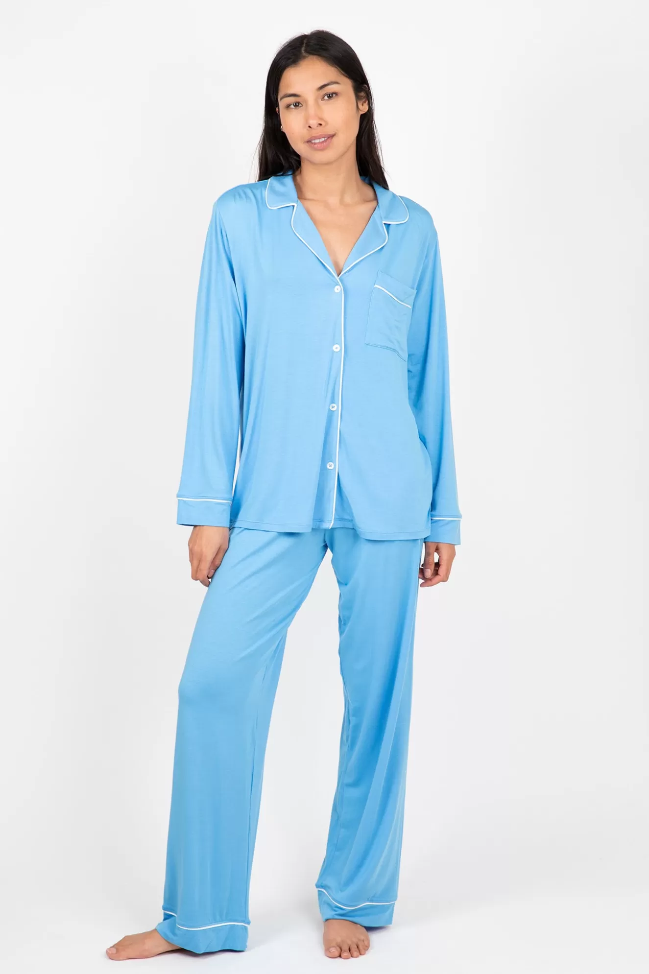 Best Sale Gisele Tencel Modal Long Pj Set Sleepwear