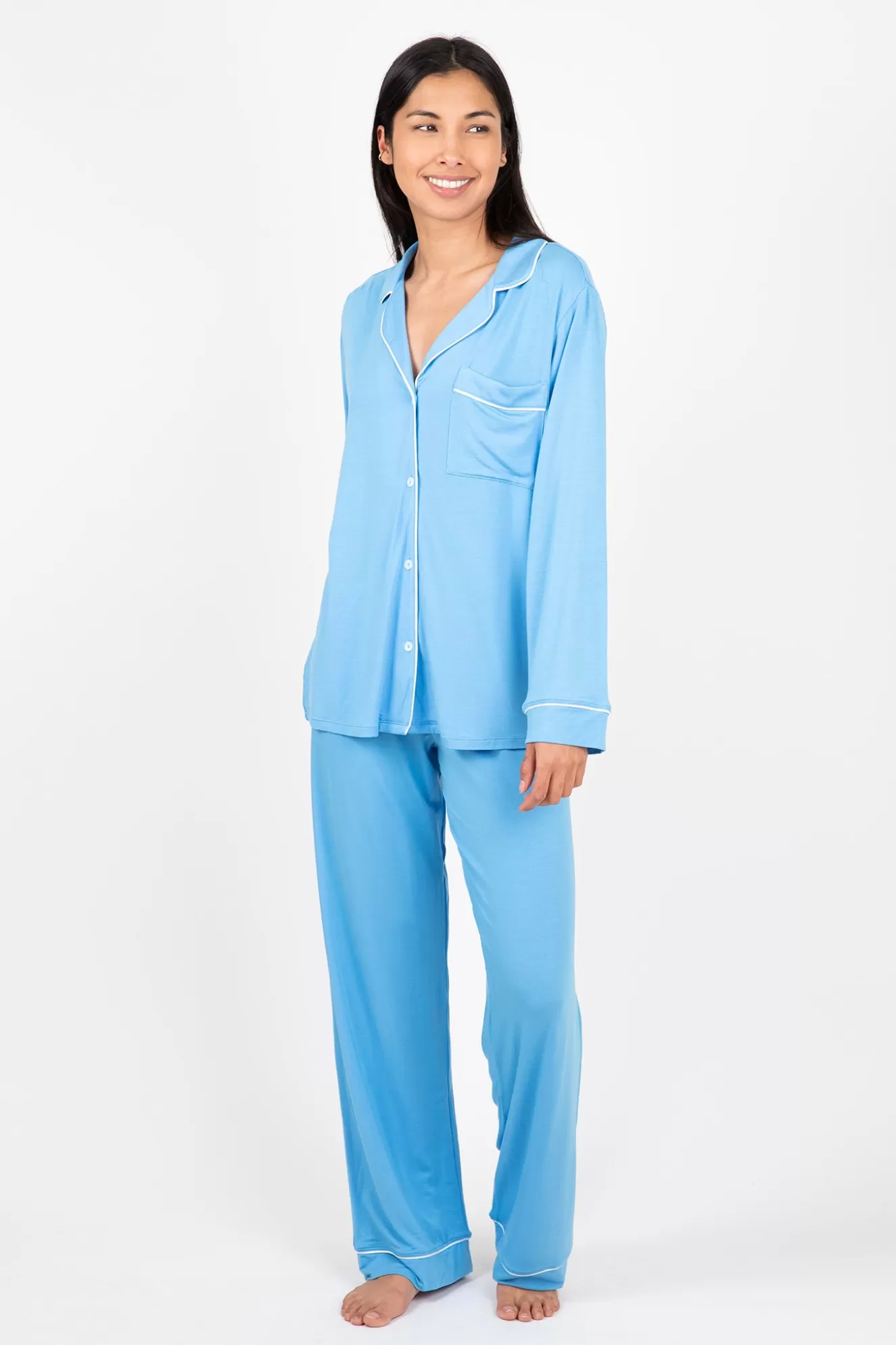 Best Sale Gisele Tencel Modal Long Pj Set Sleepwear