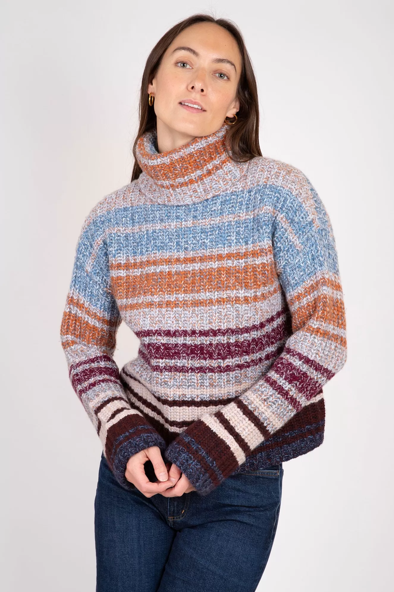 Shop Gradient Marled Cowl Neck Sweater Sweaters & Knits