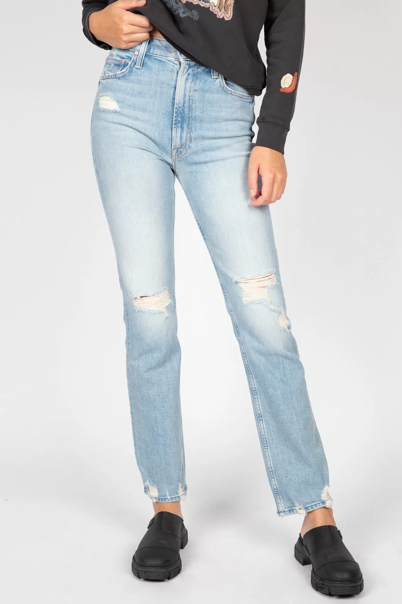 Fashion High Waisted Rider Skimp Denim