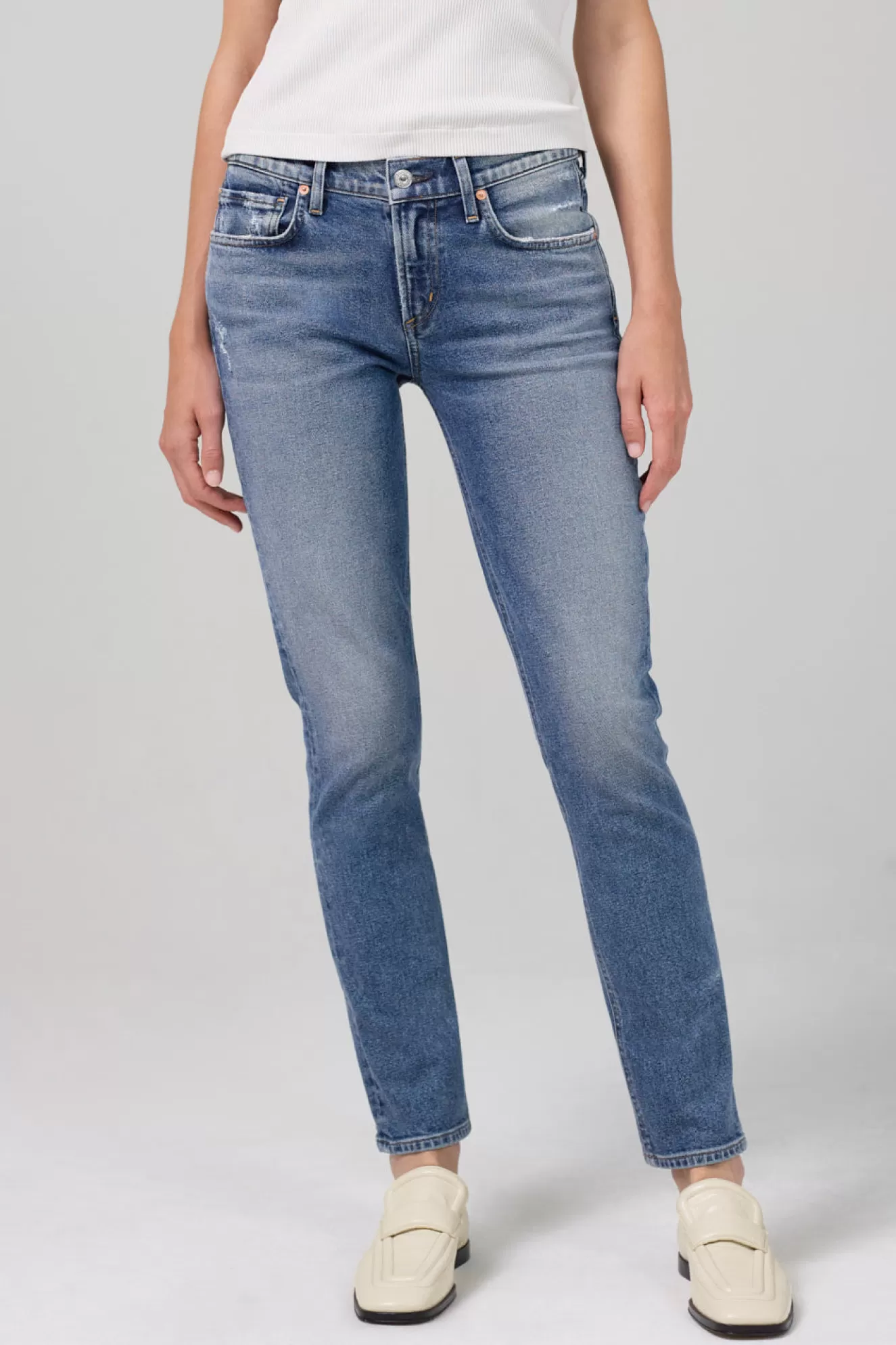 Best Sale Inga Low Rise Slim Denim