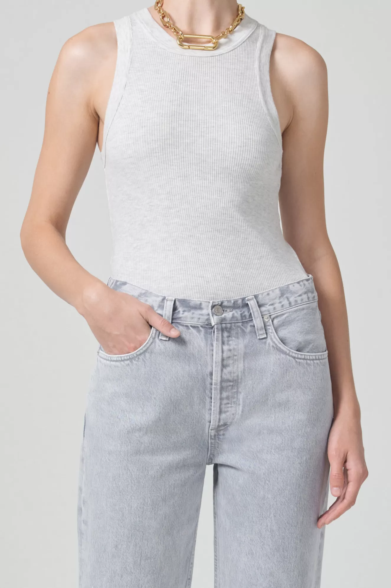 Outlet Isabel Rib Tank T-Shirts