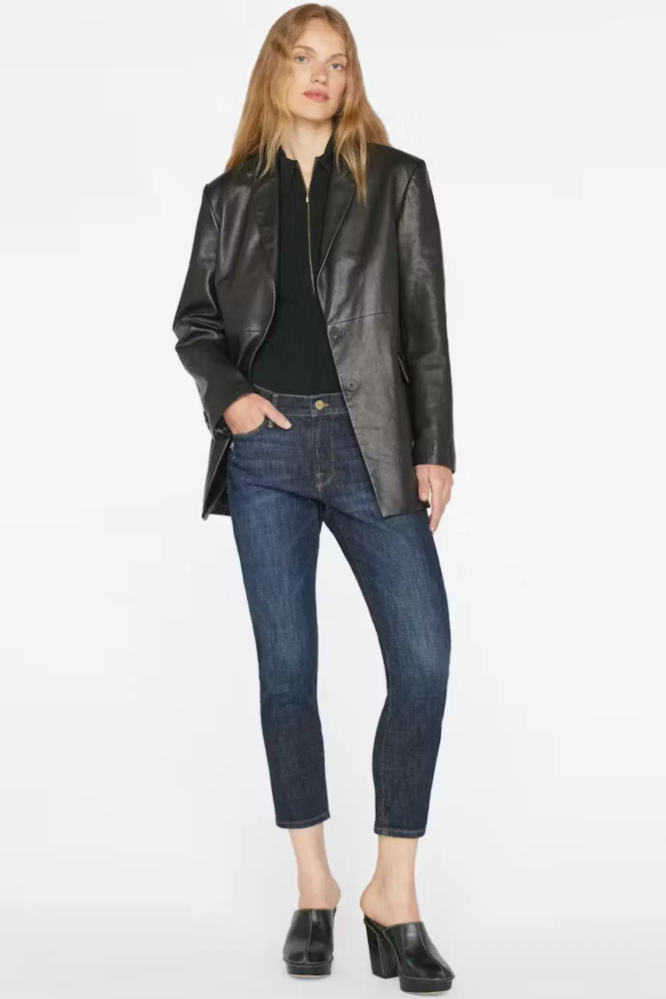 Cheap Le Garcon Crop Denim