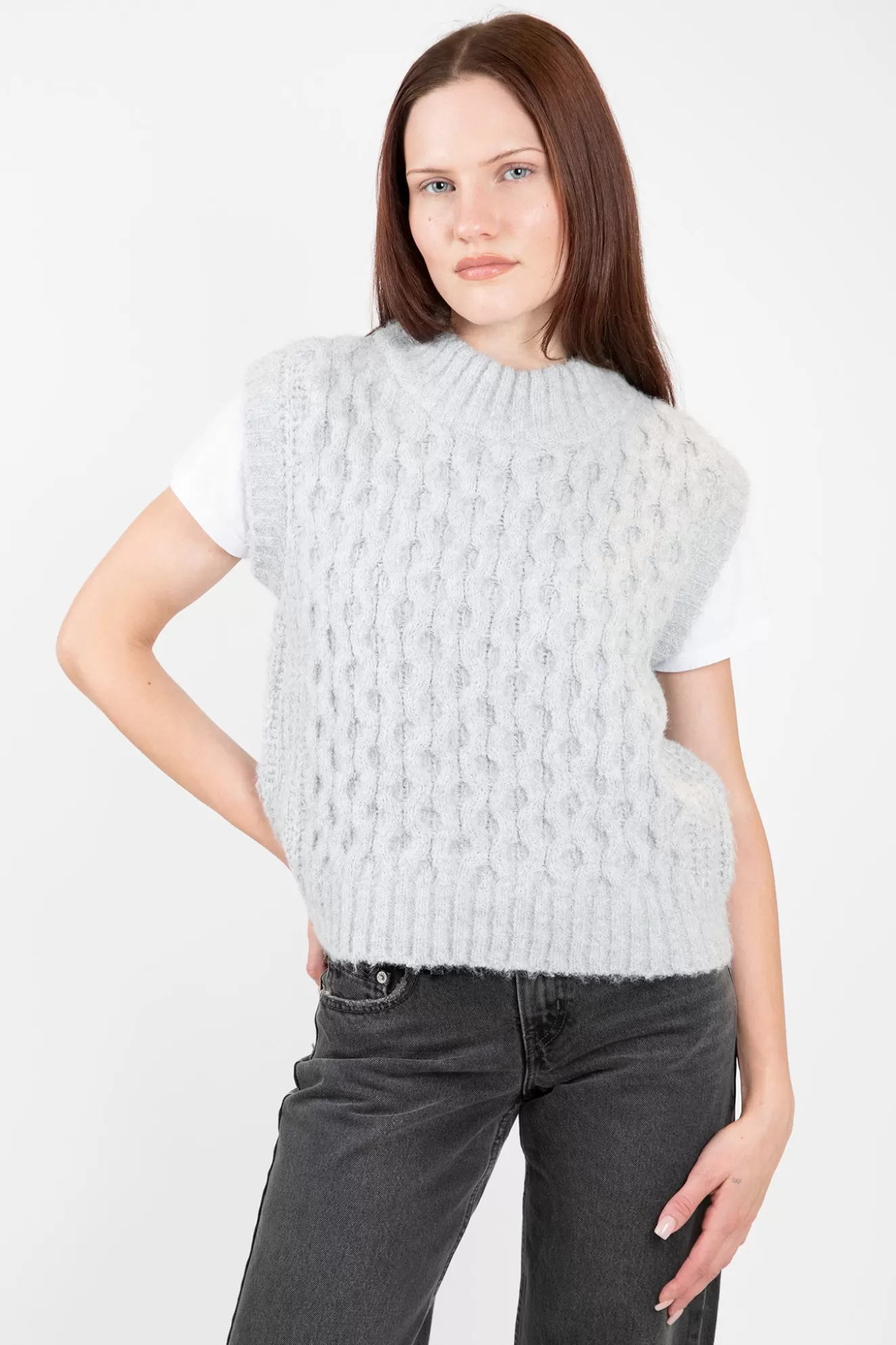 Discount Lina Textured Vest Sweaters & Knits