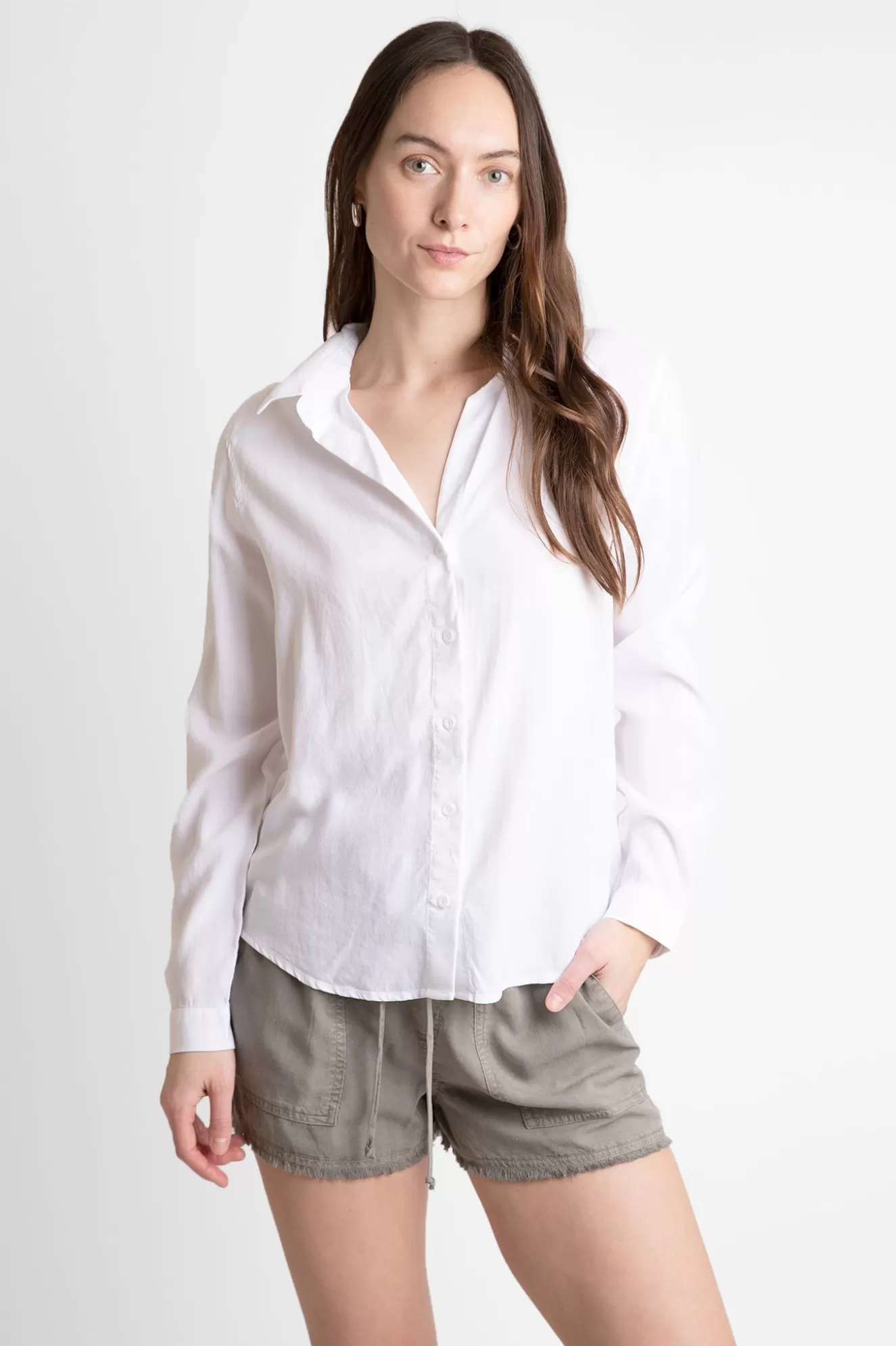 Online Long Sleeve Classic Button Down Tops