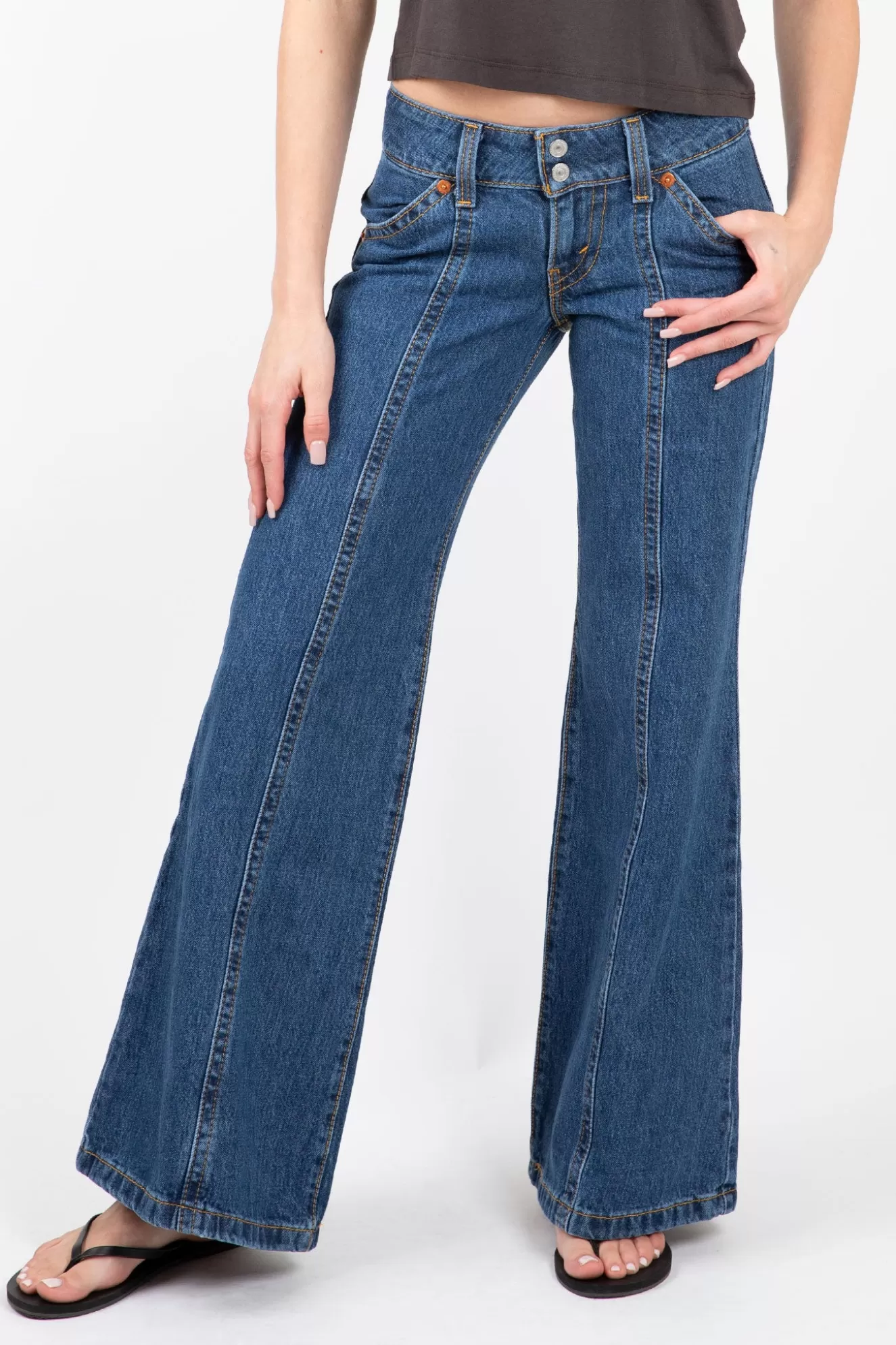 Hot Noughties Big Bell Jeans Denim