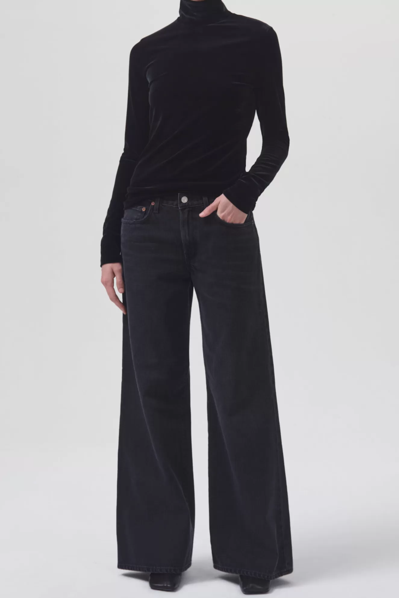 Flash Sale Pascale Velvet Turtleneck Tops