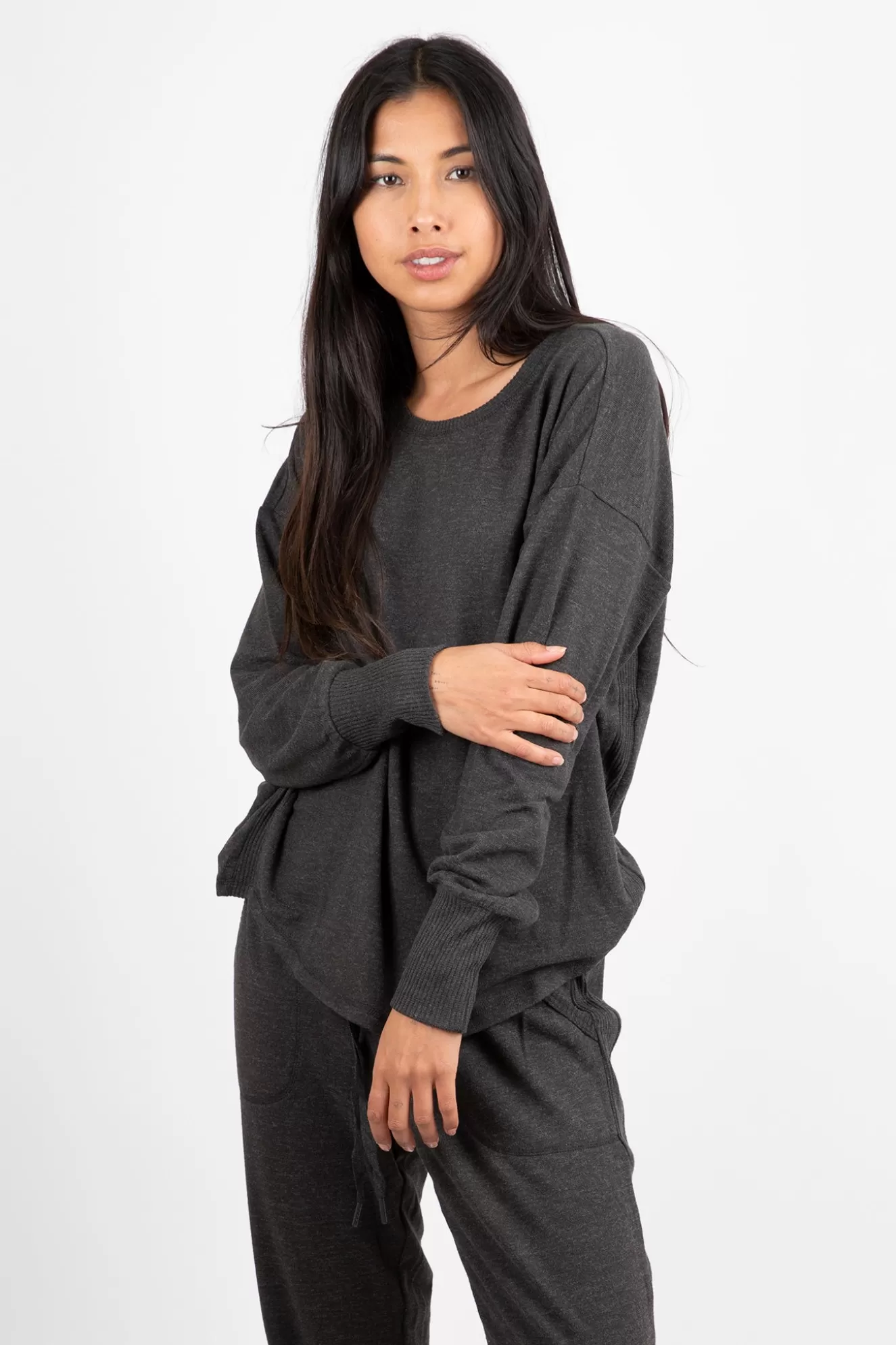 Cheap Peachy In Colour Long Sleeve Top Sleepwear