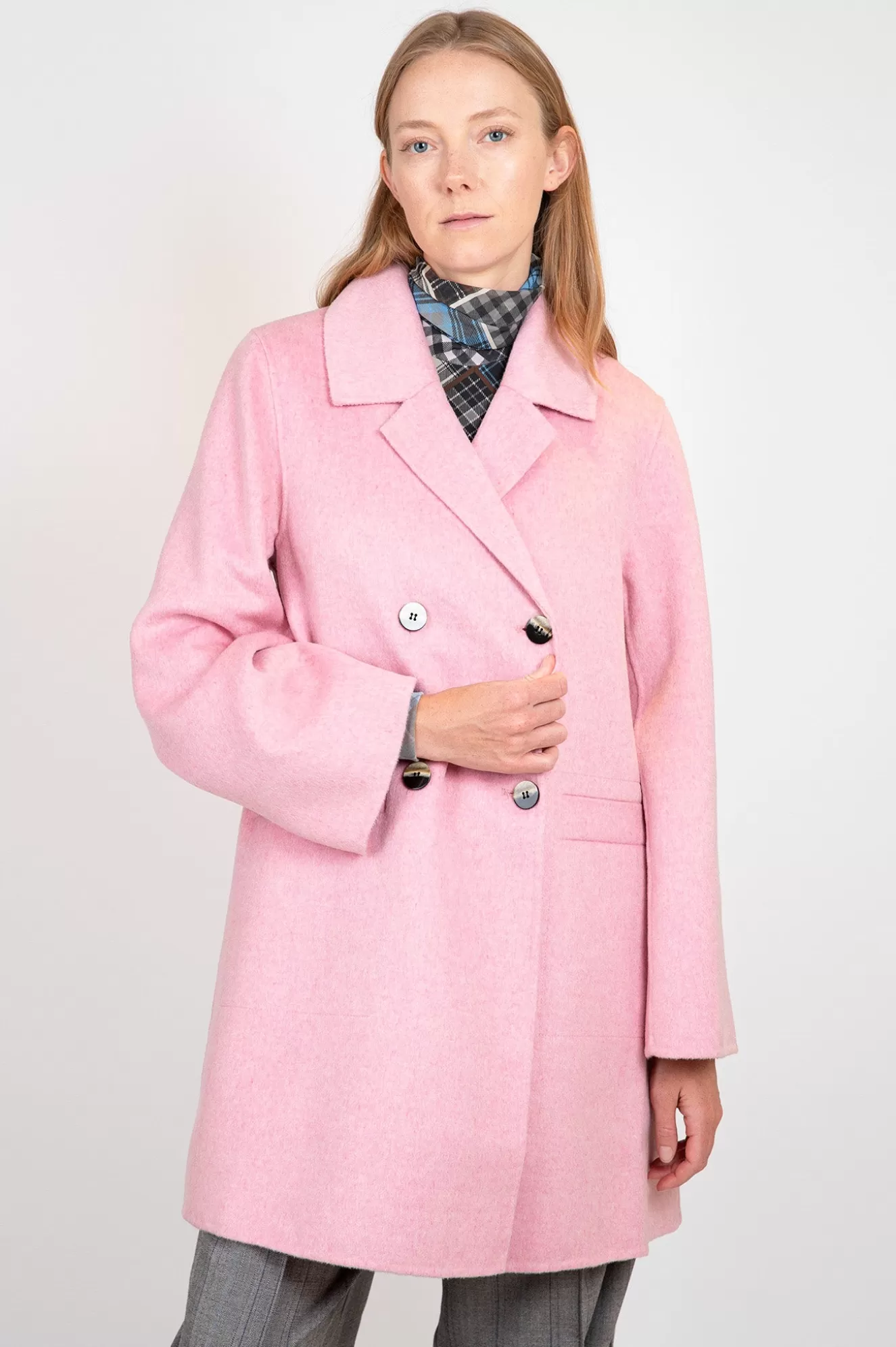 Flash Sale Pink Wool Midi Jacket Jackets & Coats