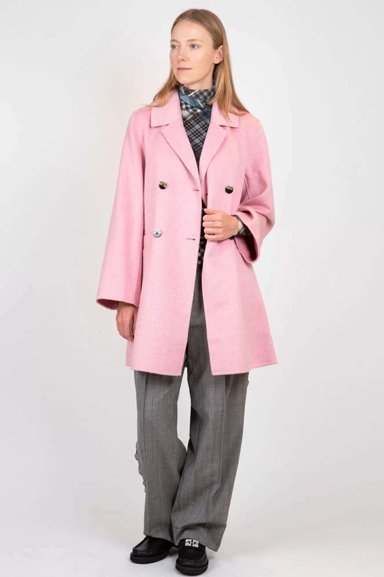 Flash Sale Pink Wool Midi Jacket Jackets & Coats