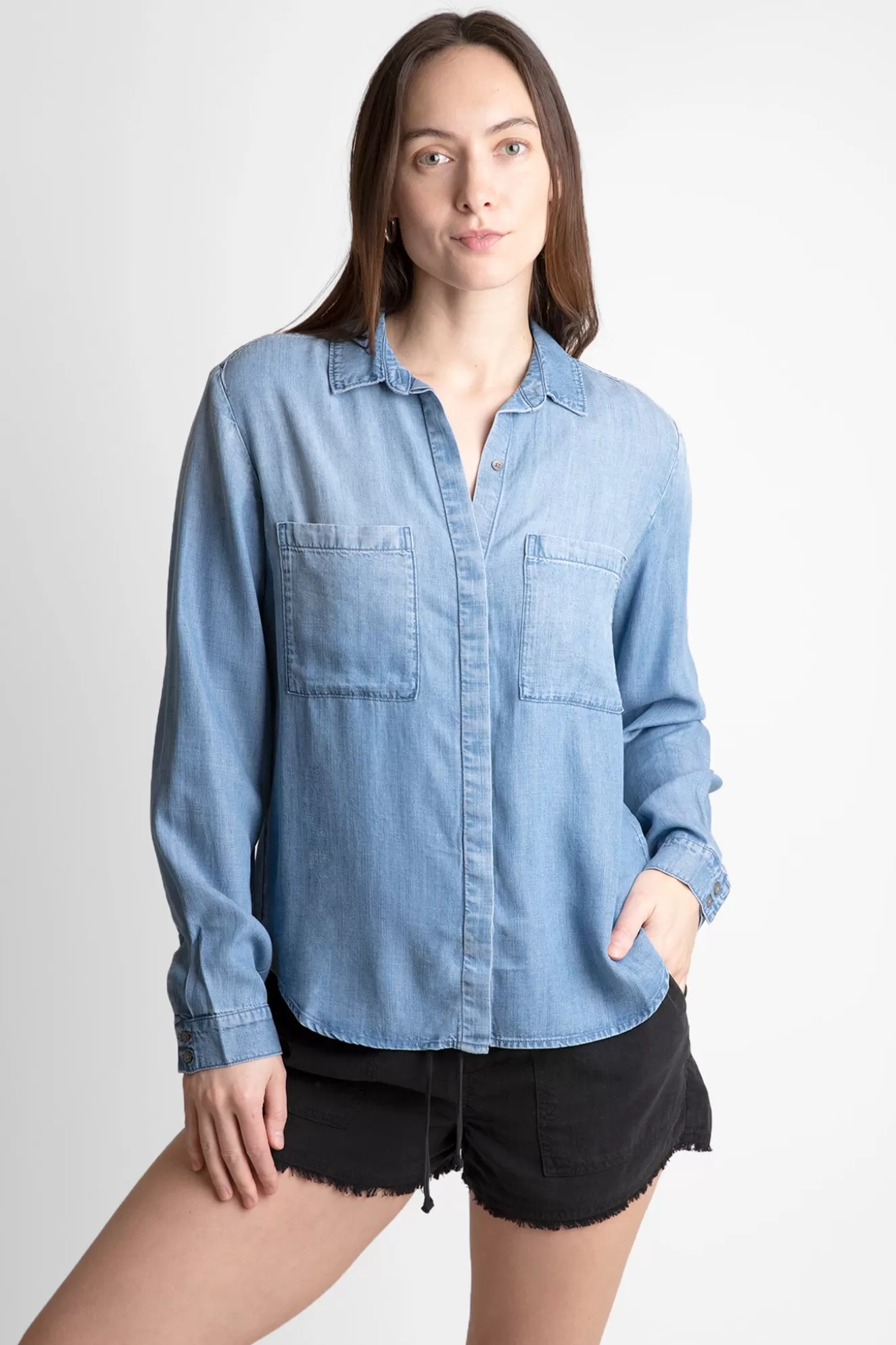 Fashion Pismo Two Pocket Top Tops