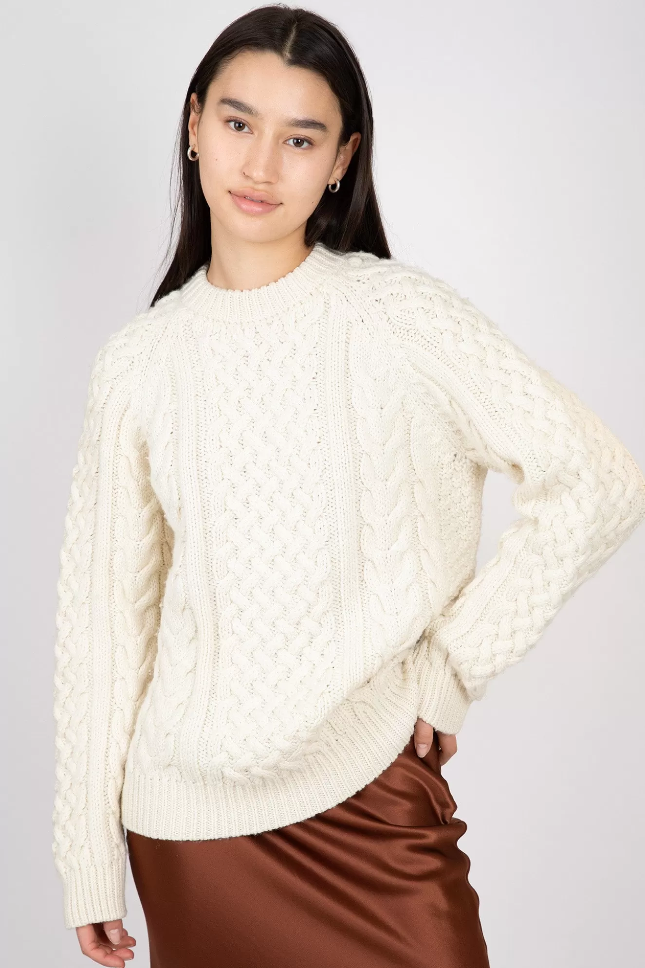 Hot Porteau Cable Crew Sweaters & Knits