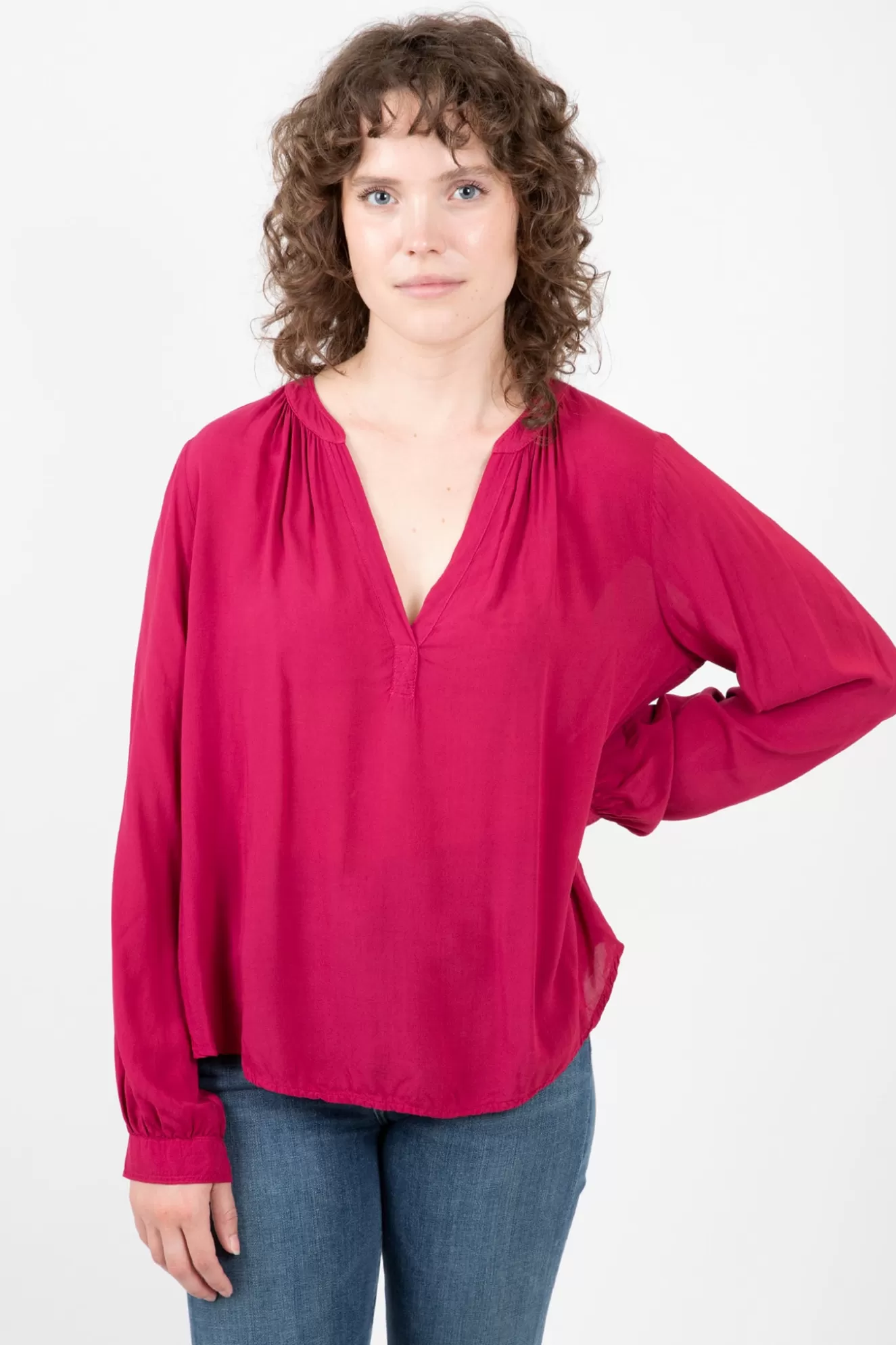 Clearance Posie Rayon Challis Top Tops