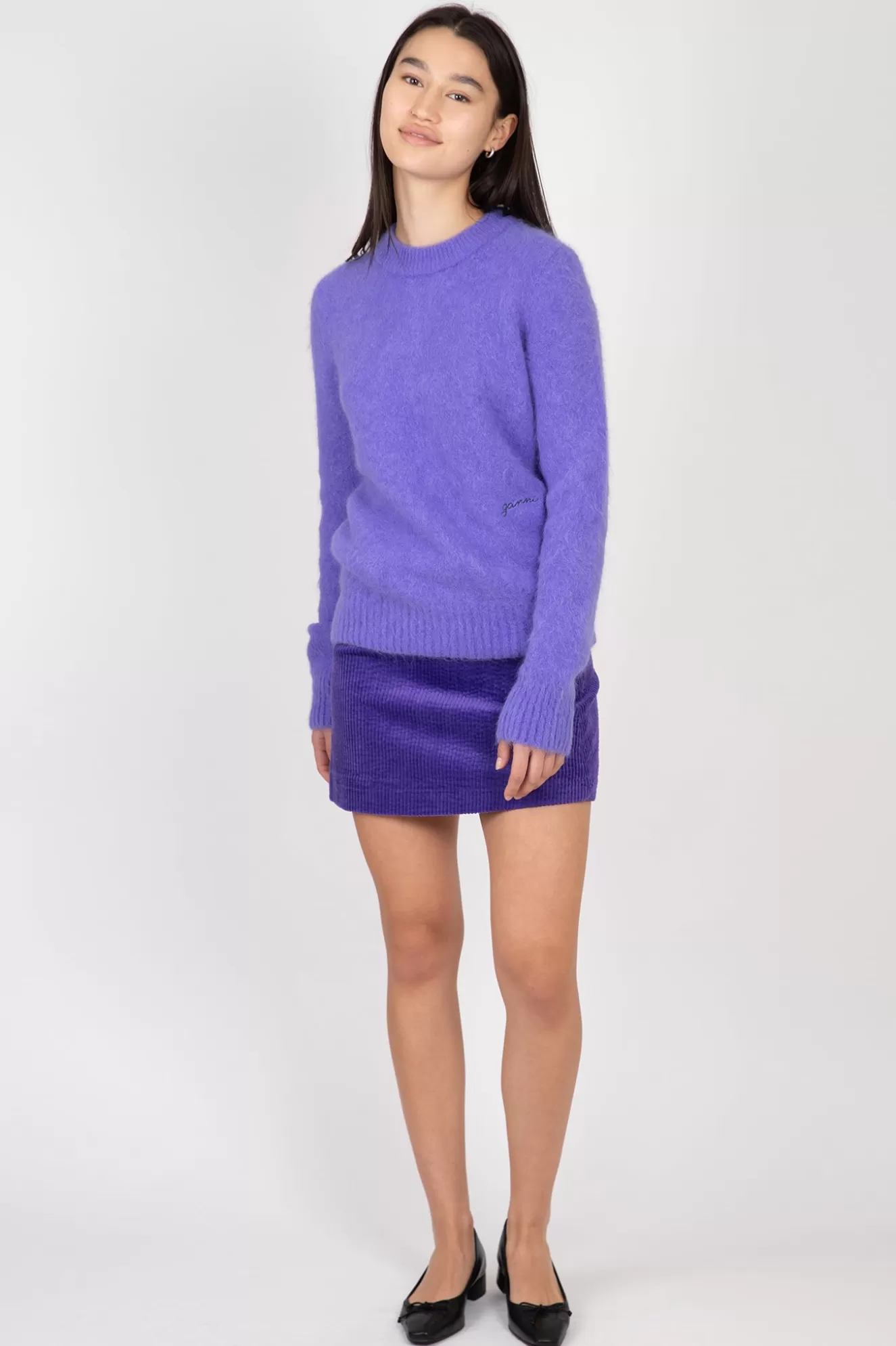 Store Purple Corduroy Mini Skirt Skirts & Dresses