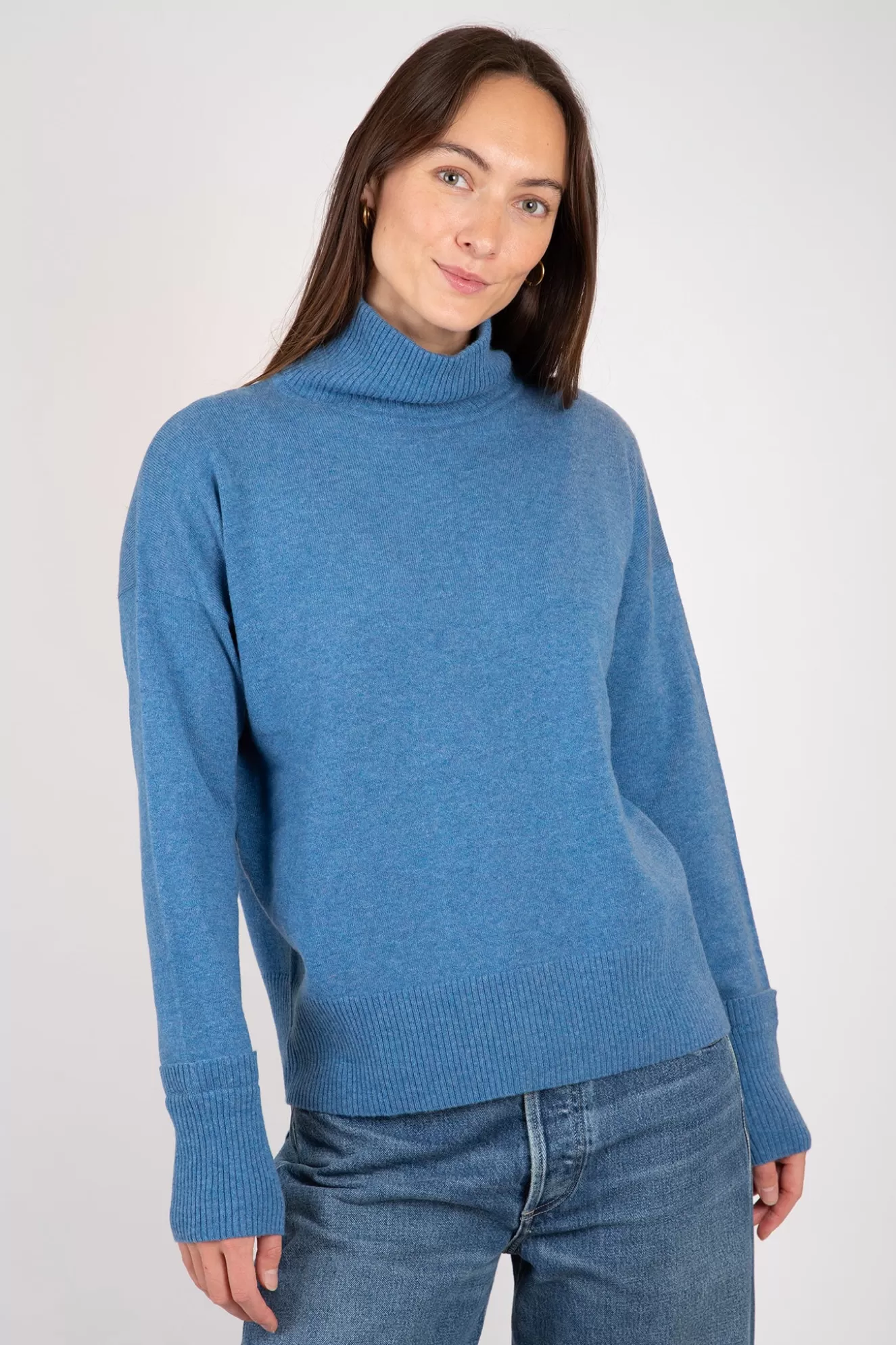 Hot Relaxed Mock Neck Sweater Sweaters & Knits