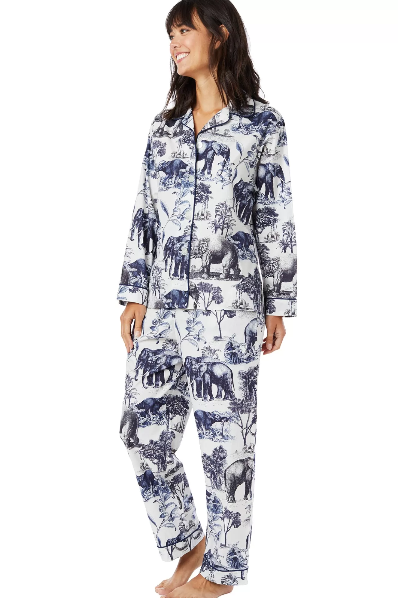 Sale Safari Toile Luxe Pima Cotton Pajama Set Sleepwear