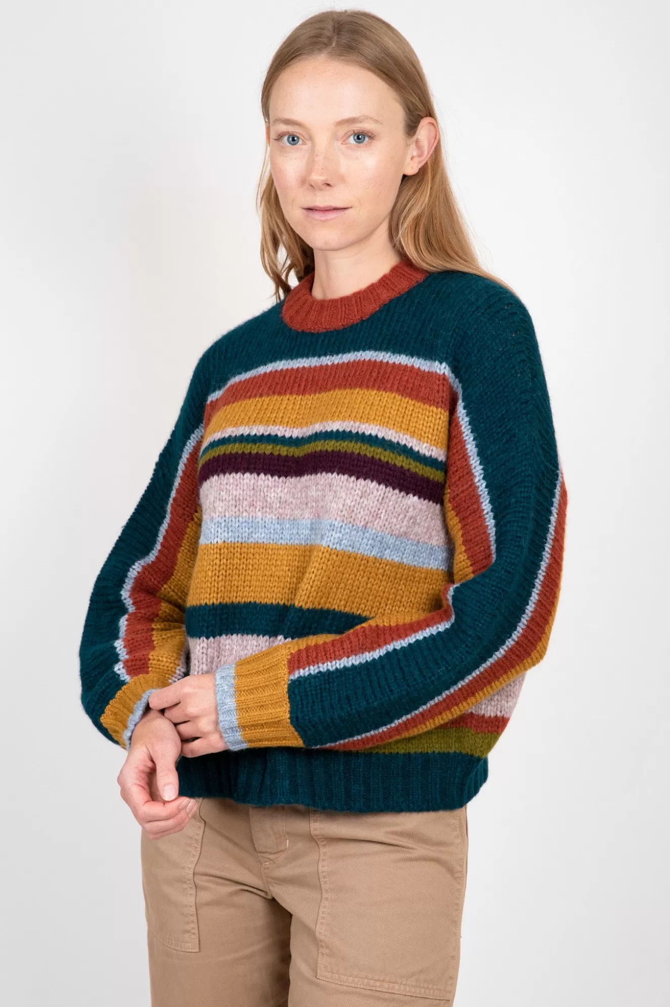 Hot Samara Striped Crew Neck Sweater Sweaters & Knits