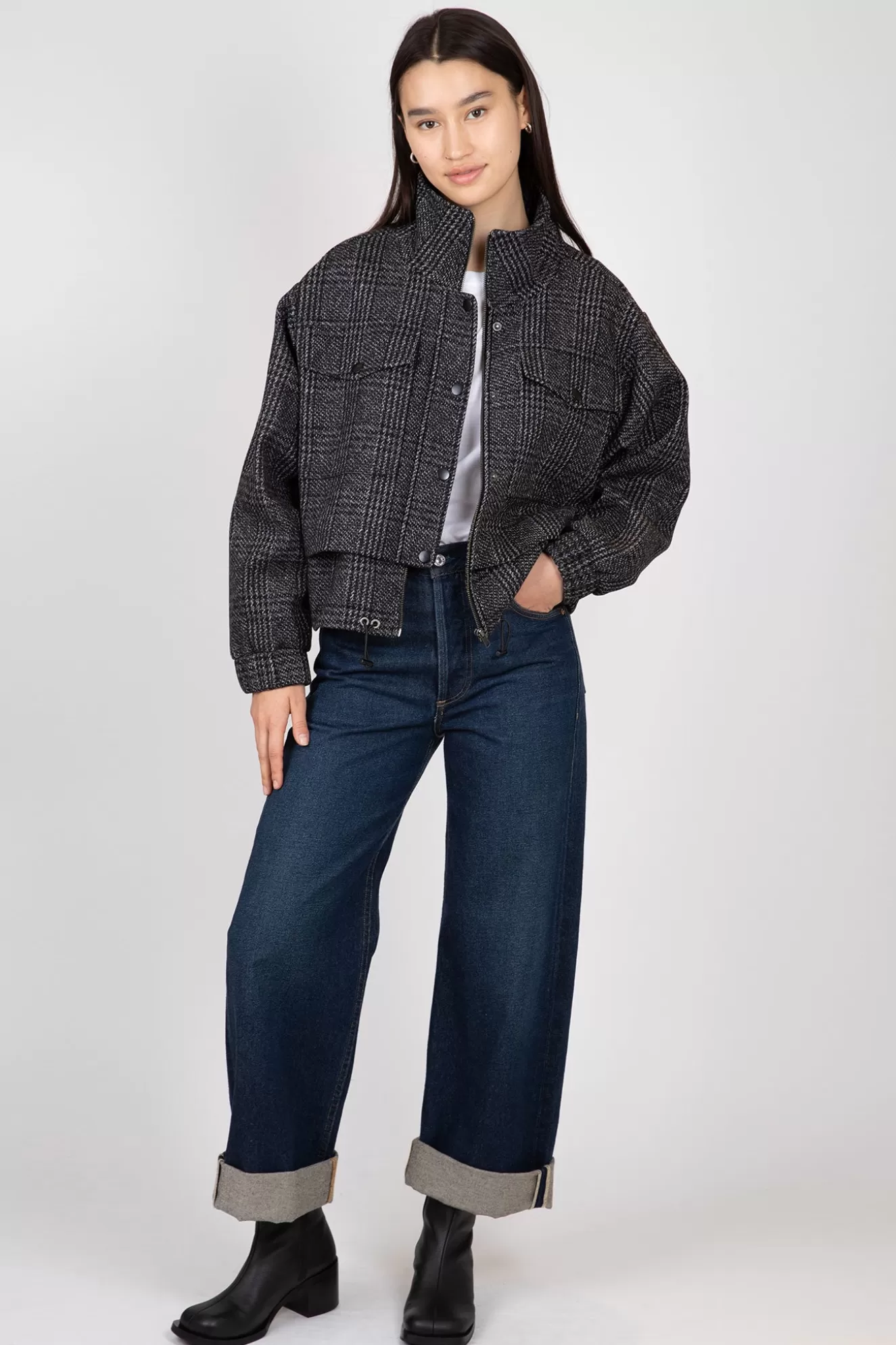 Discount Selva Cropped Bomber Jackets & Coats