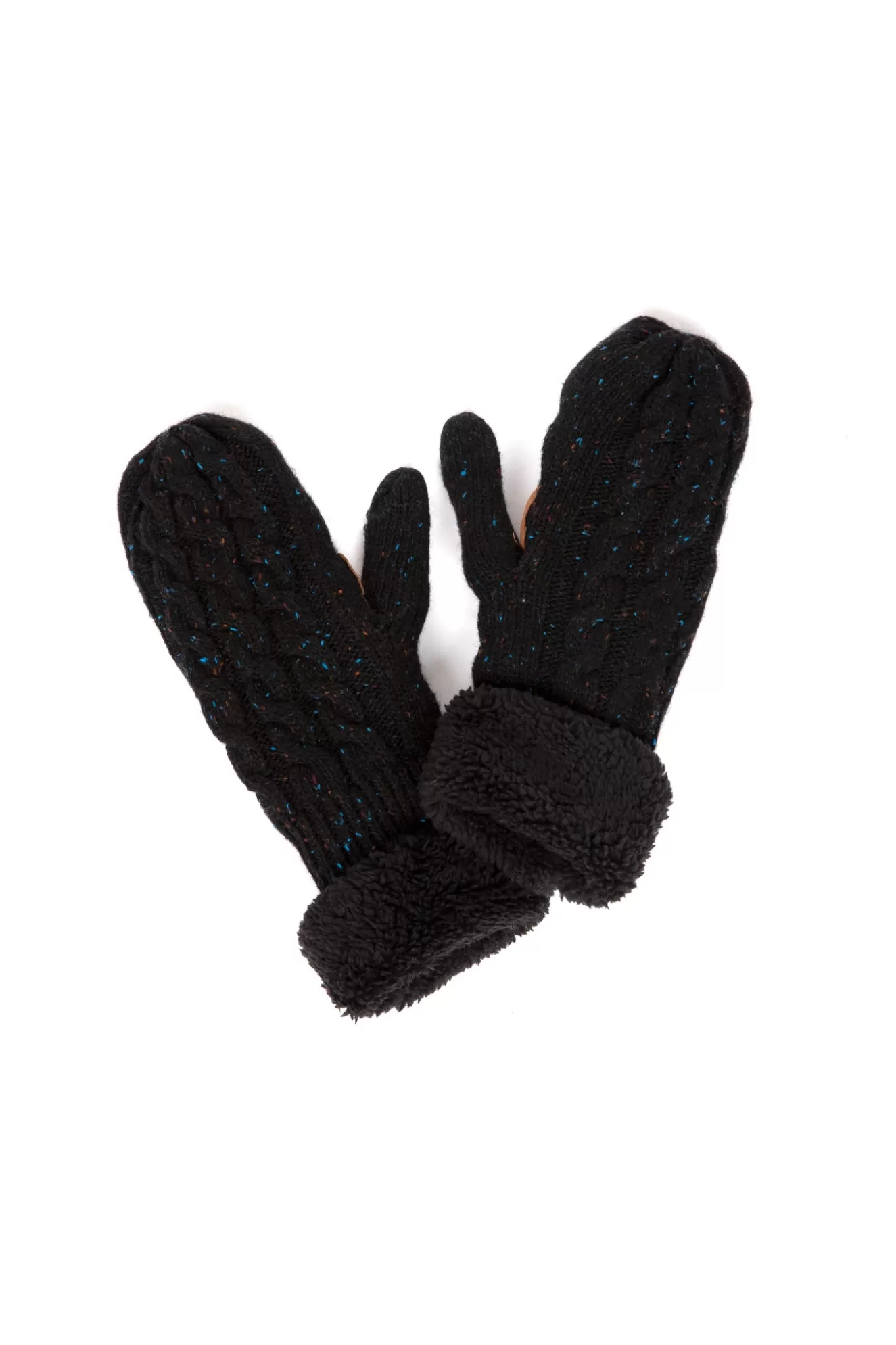 Best Sale Sherpa Cable Knit Mittens Scarves & Gloves