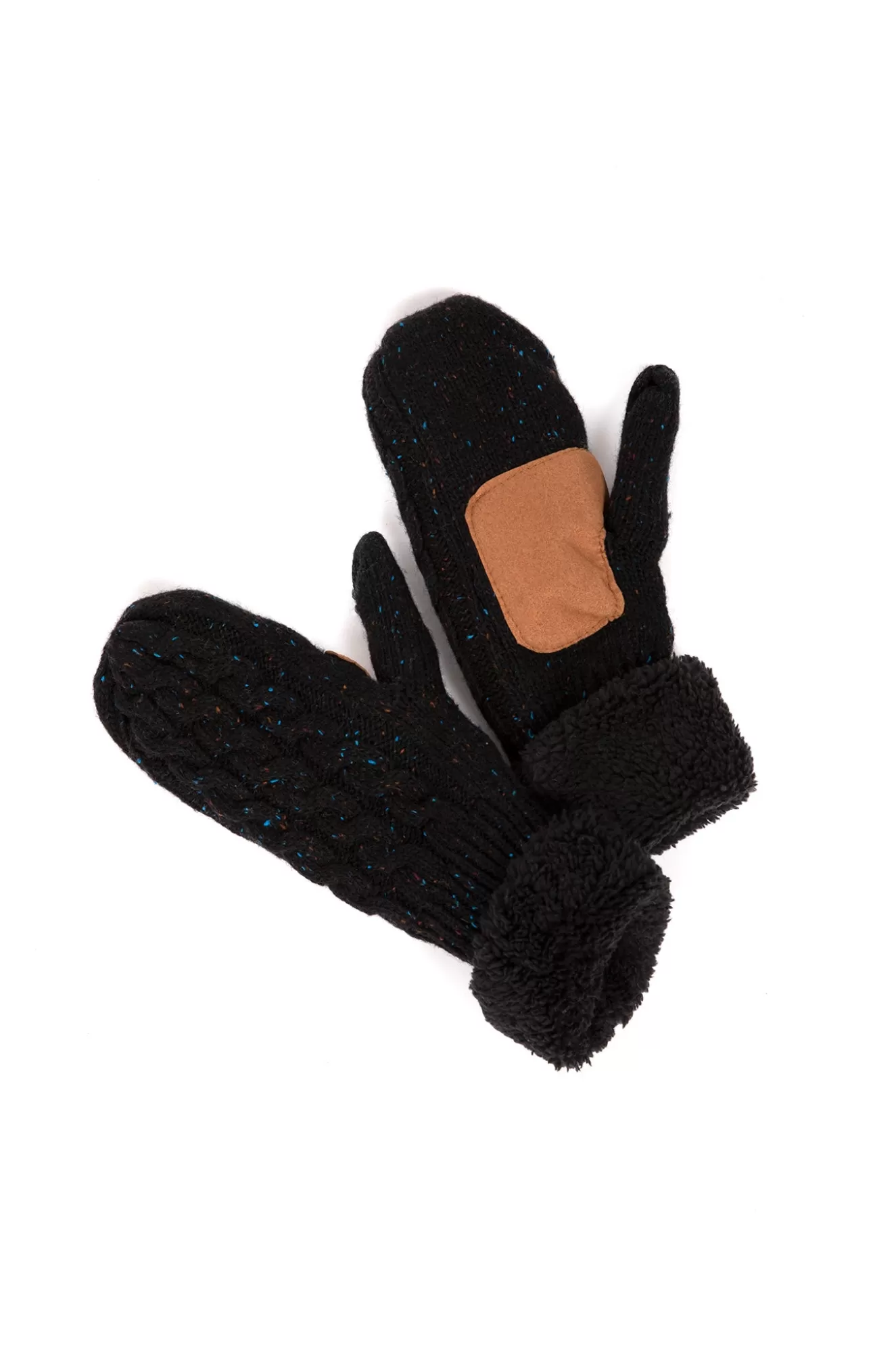 Best Sale Sherpa Cable Knit Mittens Scarves & Gloves