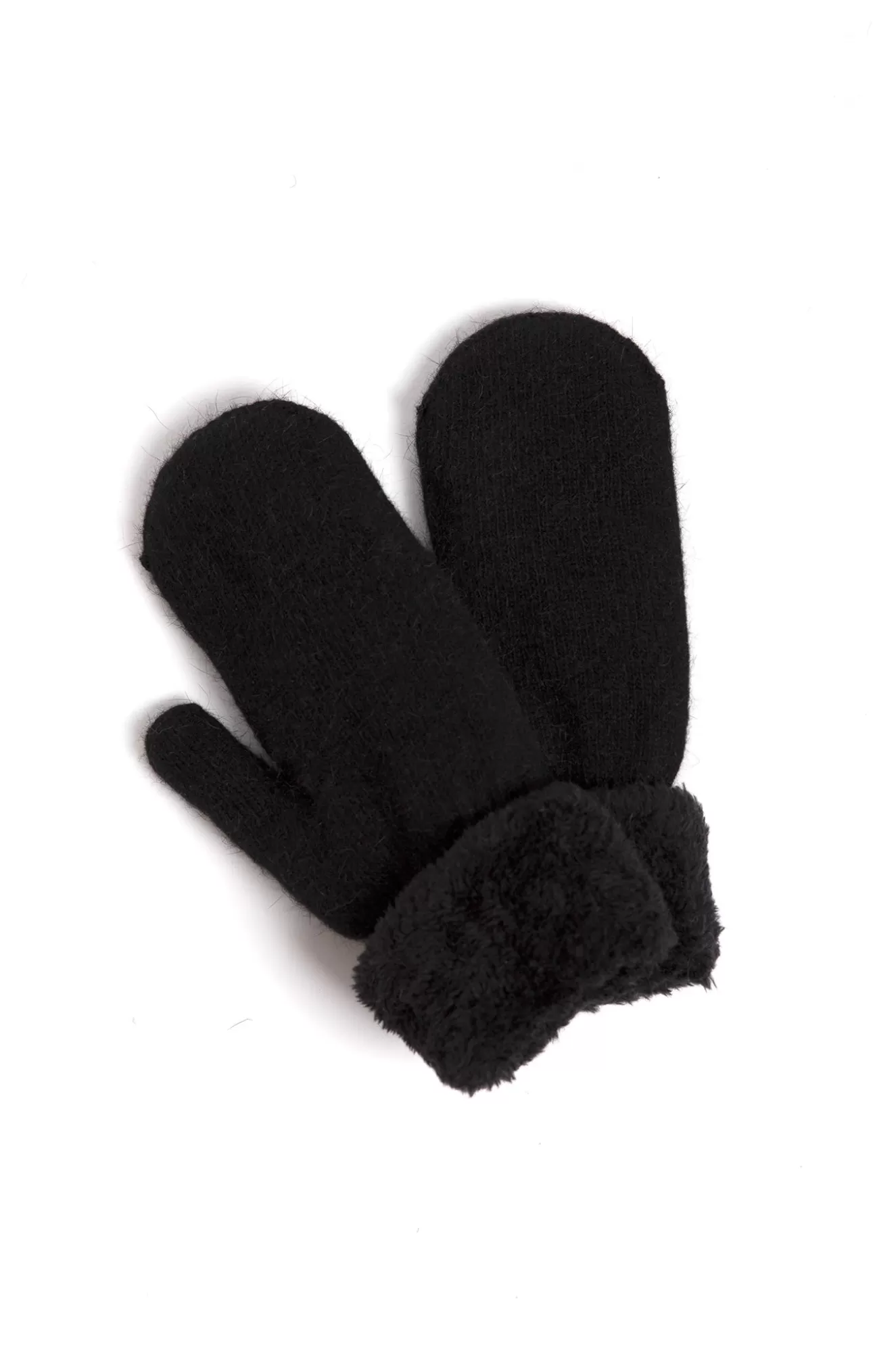 Hot Sherpa Knit Mittens Scarves & Gloves