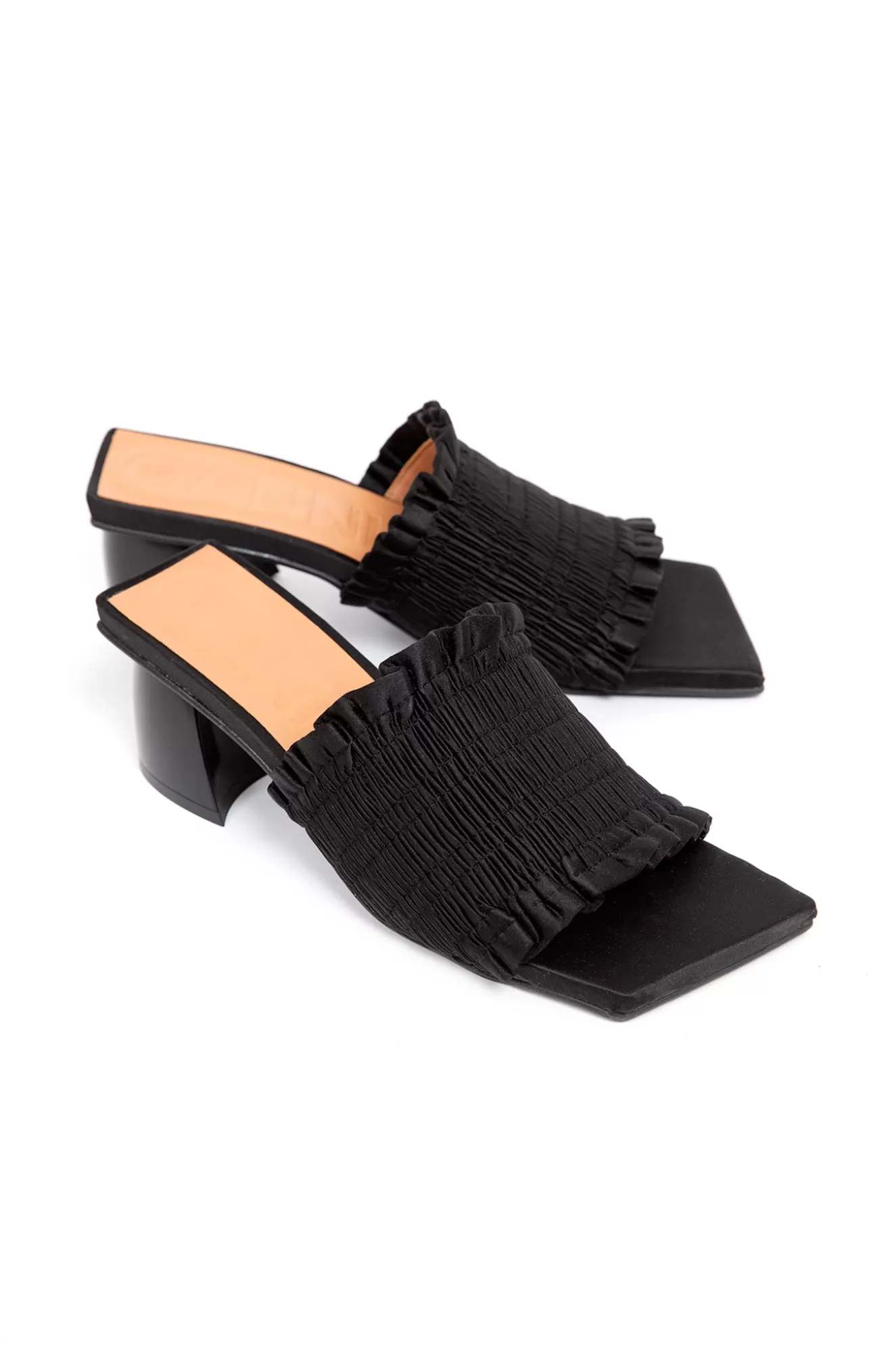 Hot Smock Kitten Heel Mules Heels