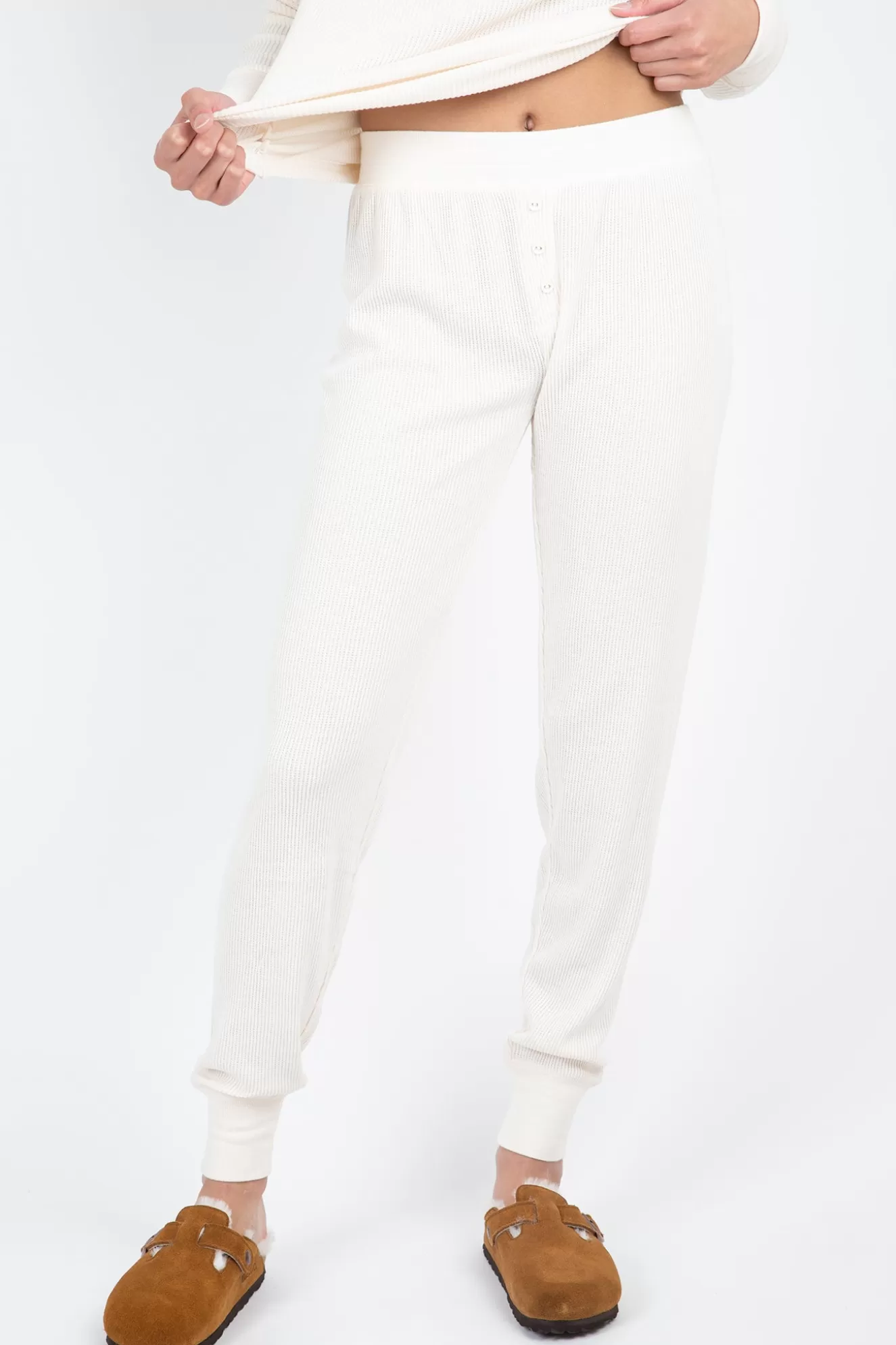 Cheap Textured Essentials Banded Pant Sleepwear