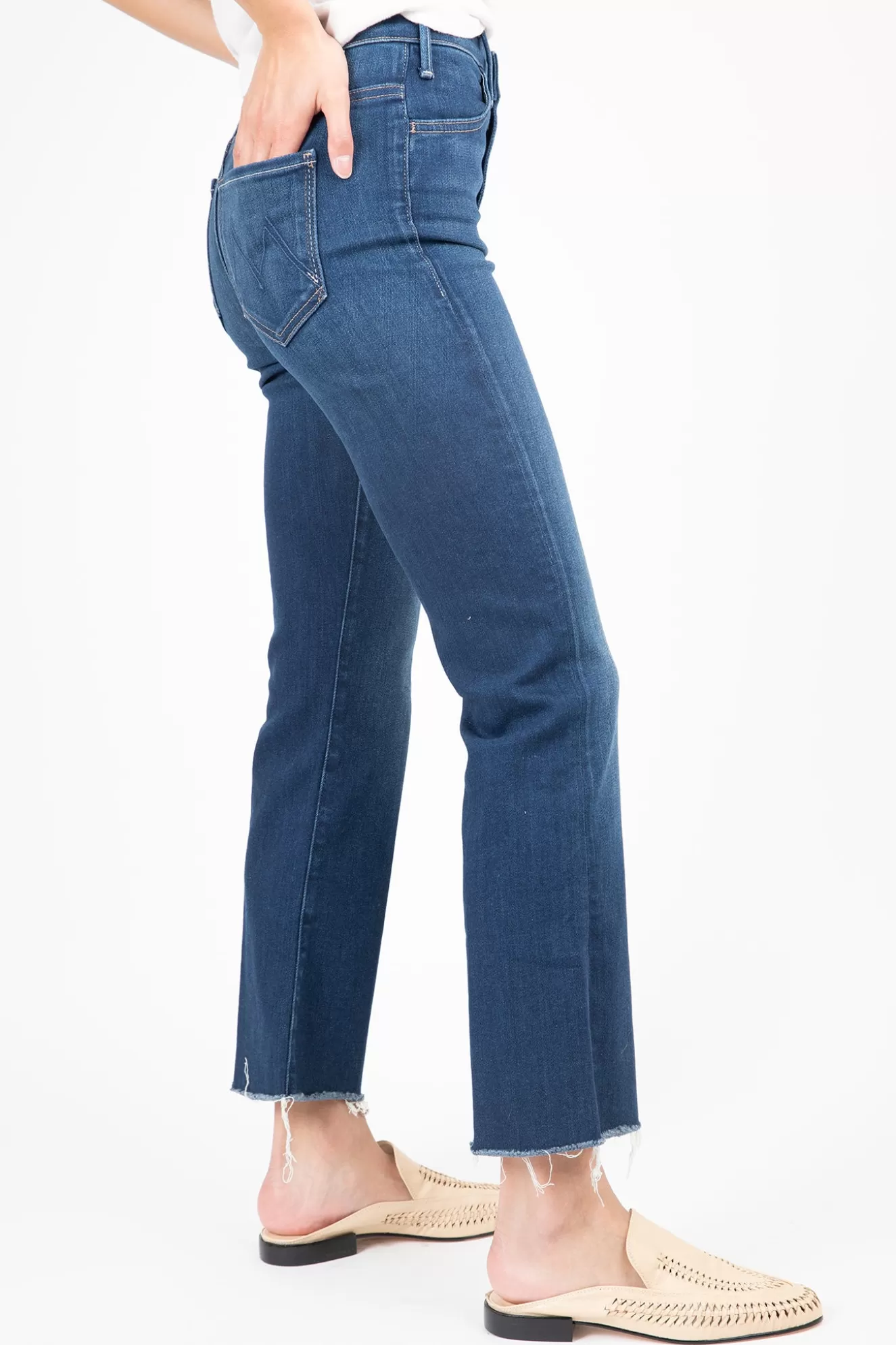 Cheap The Hustler Ankle Fray Denim