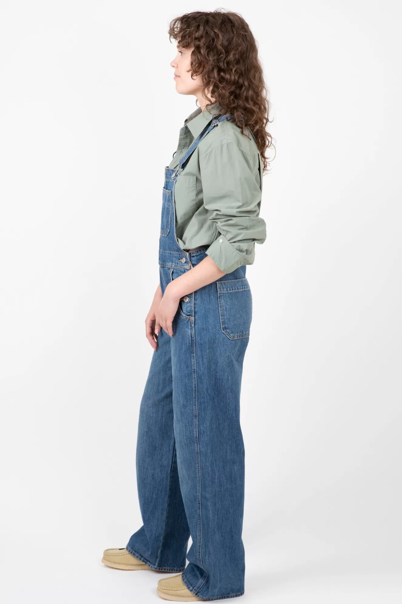 New Utility Loose Overall Denim