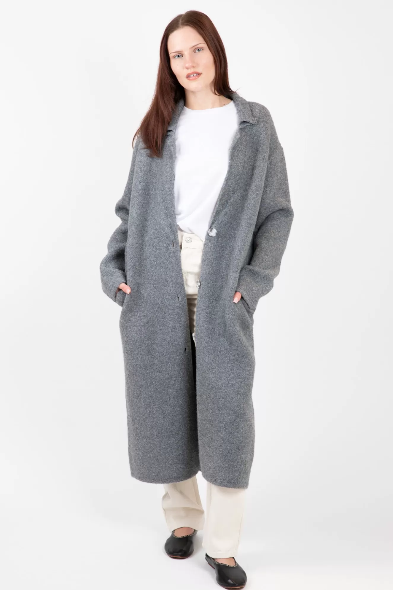 Store Victoria Oversized Long Coat Sweaters & Knits