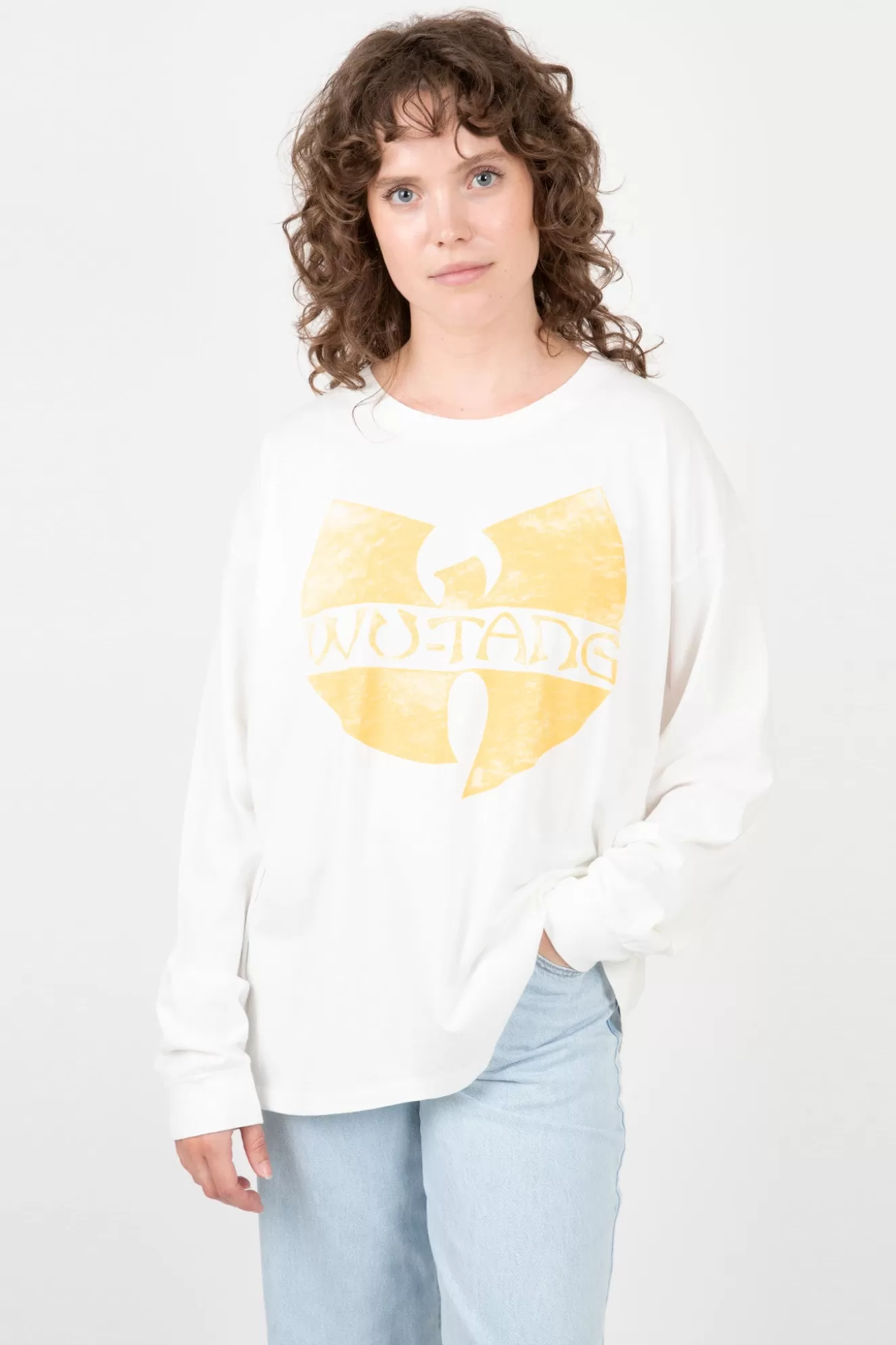 Cheap Wu-Tang Clan Cream Long Sleeve Tee T-Shirts